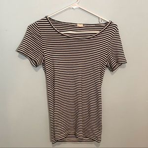 J. Crew Tops - (4/$15)Jcrew black and white striped T-shirt! J. Crew Tops - (4/$15)Jcrew black and white striped T-shirt!
